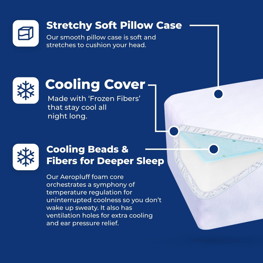 Nolune Cooling Side Sleeper Pillow – Queen & King Beds