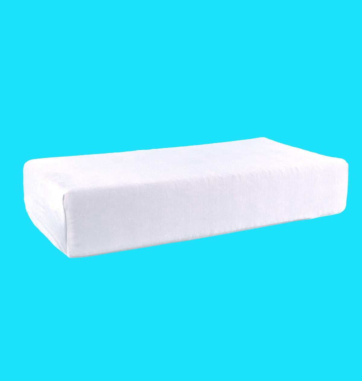 Nolune White Cotton Deluxe Pillowcase with Zipper