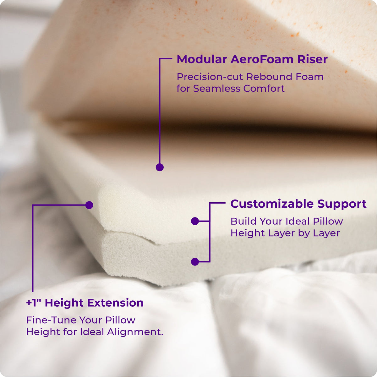 Nolune 1" Height Riser – Ice Pillow