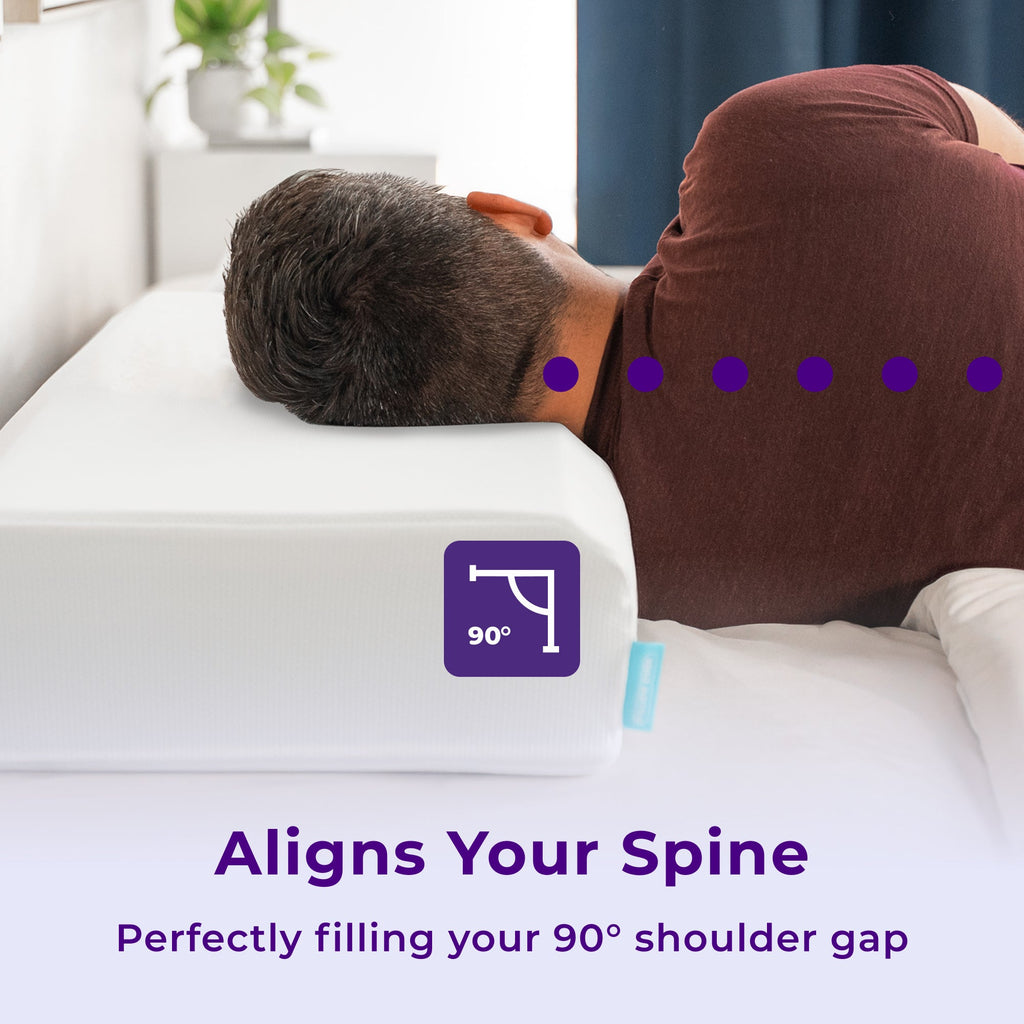 Nolune Adjustable Side Sleeper Pillow Deluxe – Queen & King Beds