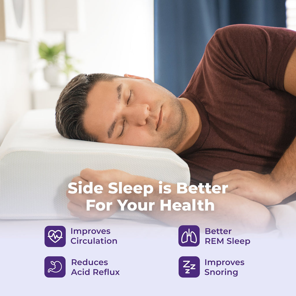 Nolune Adjustable Side Sleeper Pillow Deluxe – Queen & King Beds