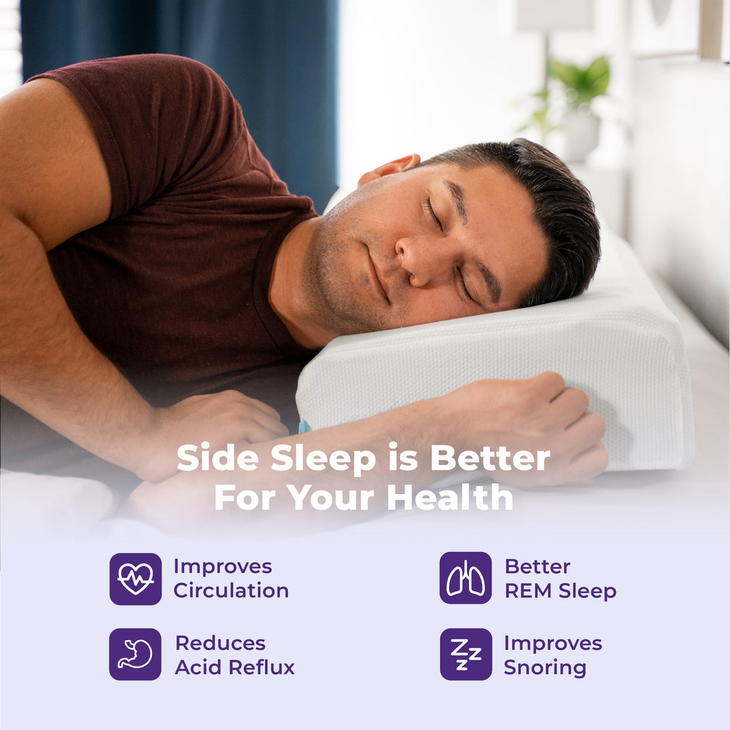 Nolune Adjustable Side Sleeper Pillow – Twin & Full Beds