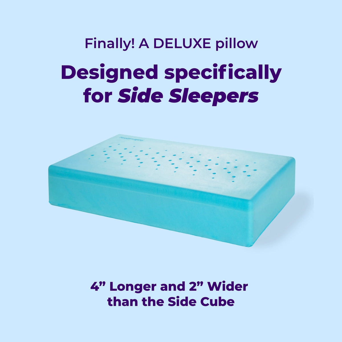 Nolune Deluxe Side Sleeper Pillow 6" – Queen & King Beds