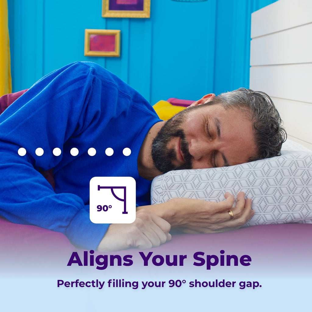 Nolune Deluxe Side Sleeper Pillow 6" – Queen & King Beds