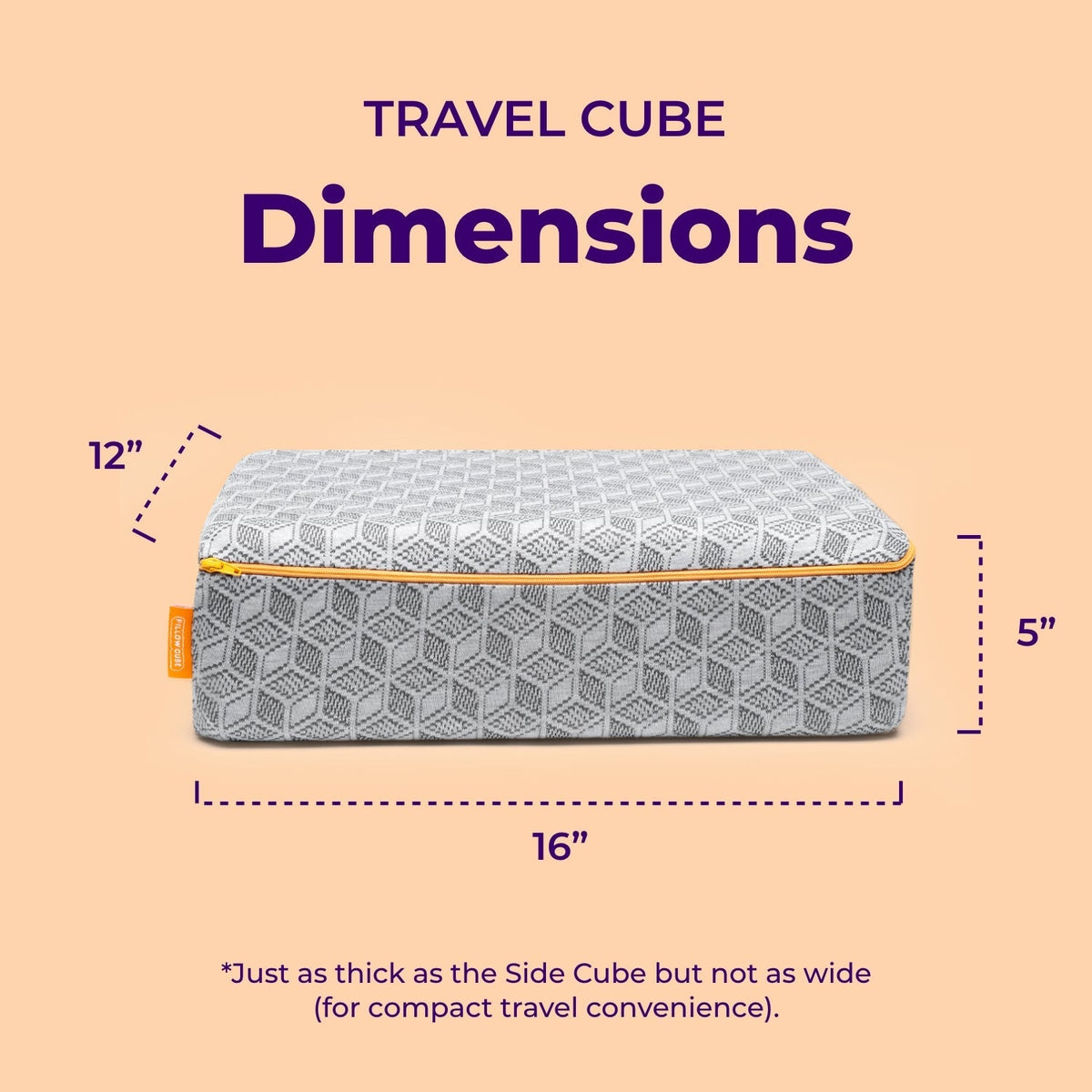 Nolune Travel Side Sleeper Pillow – Pillow Only
